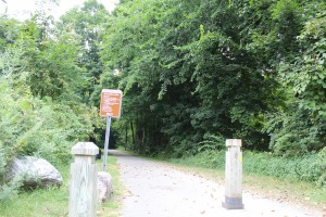 Entrance to the North County Trailway